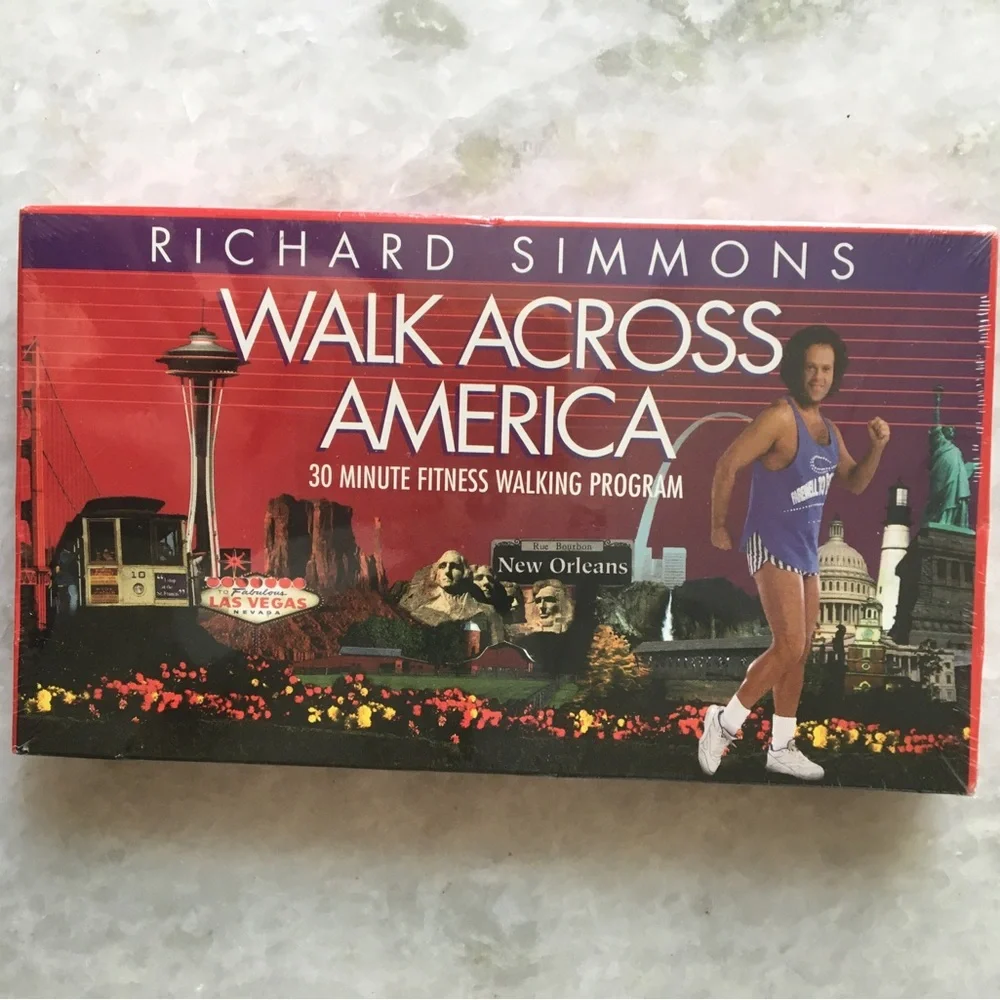 Richard Simmons Walk Across America Fitness Program cassette - Picture 4 of 16